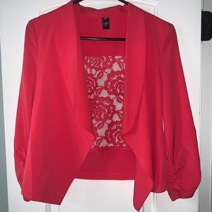 Lace Insert Blazer